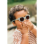 Béaba Lunettes de soleil bébé / enfant | 9-24 mois - Square Lucky vert sauge