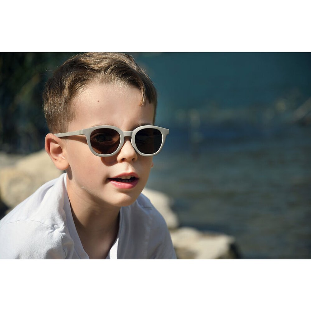 Béaba Lunettes de soleil bébé / enfant | 4-6 ans - Square Sunny gris velours