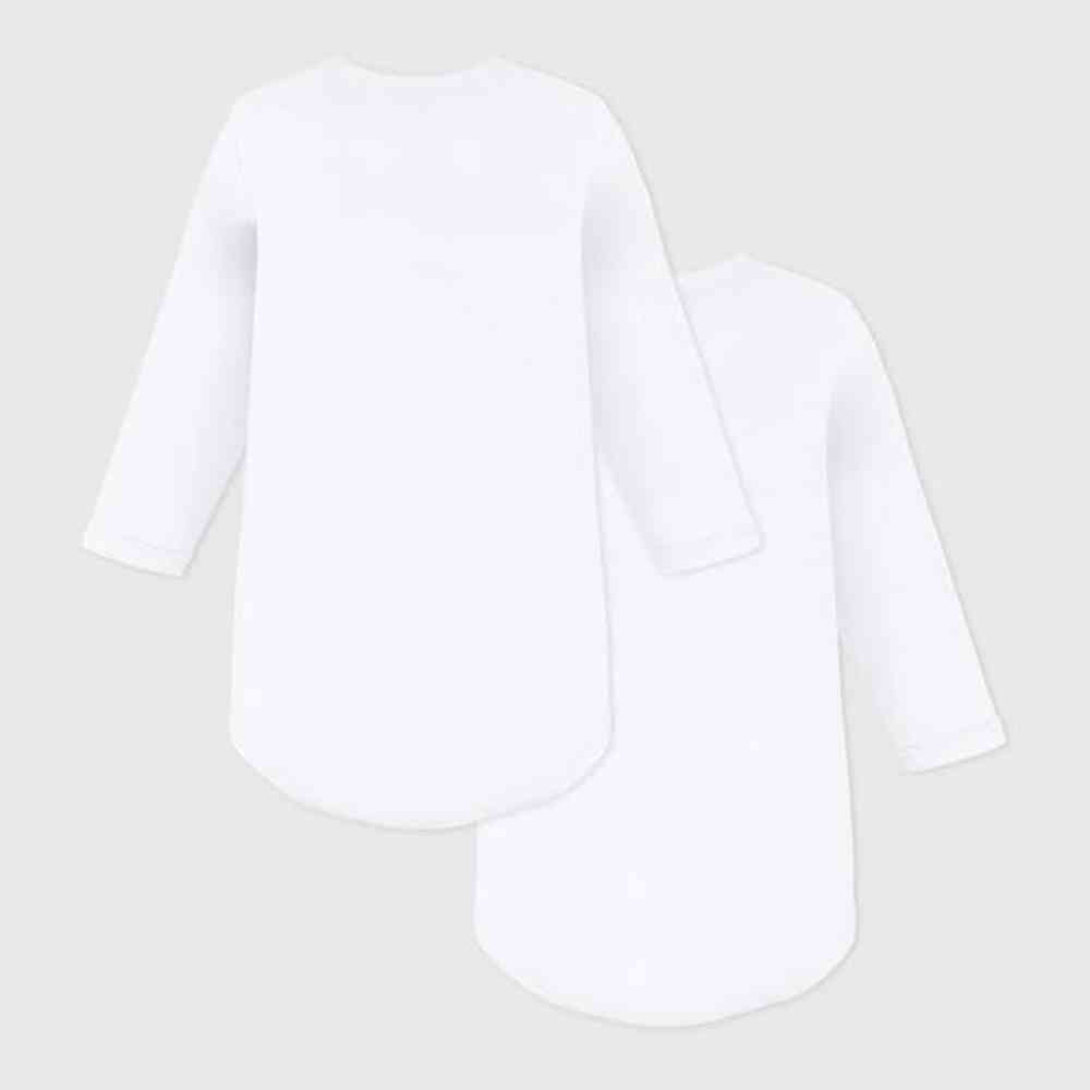 Petit Bateau | Lot de 2 bodies à manches longues Petit Bateau blanc