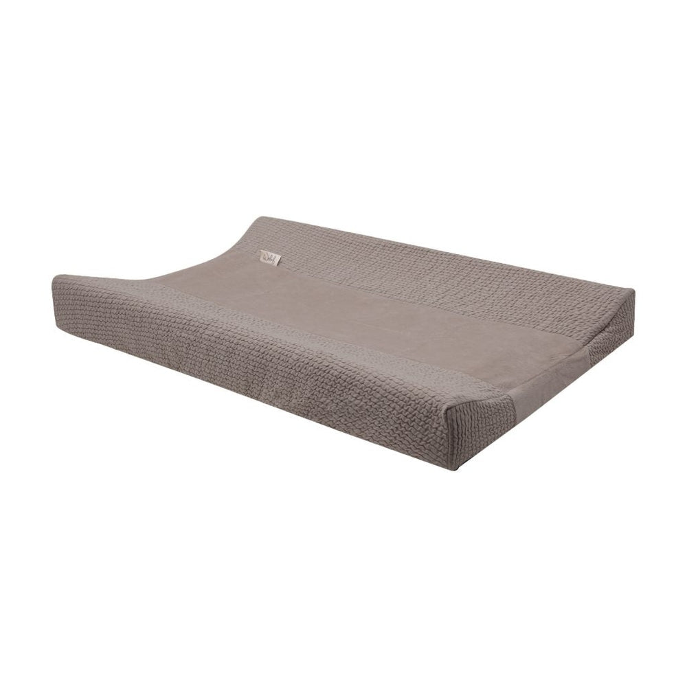 Housse de matelas à langer Waves gris chaud