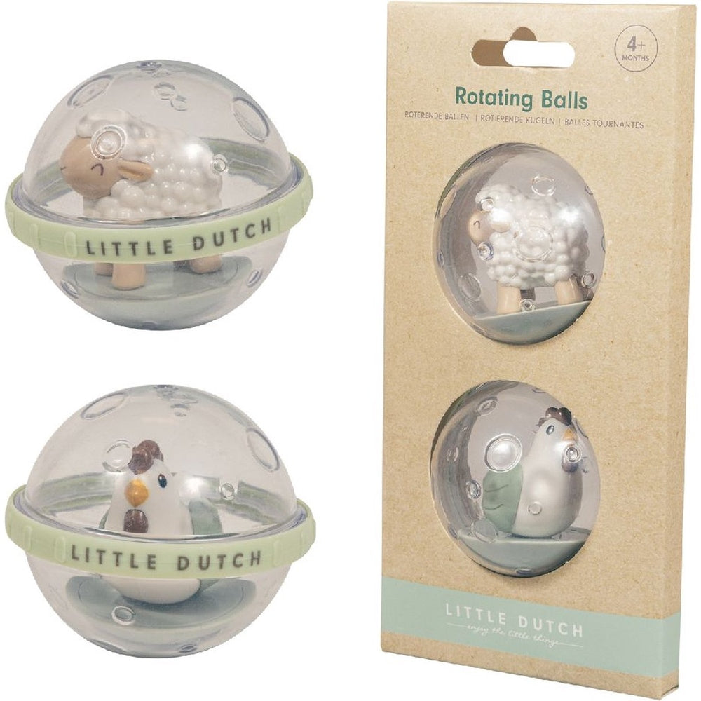 Little Dutch Boules rotatives mouton et poule - Little Farm