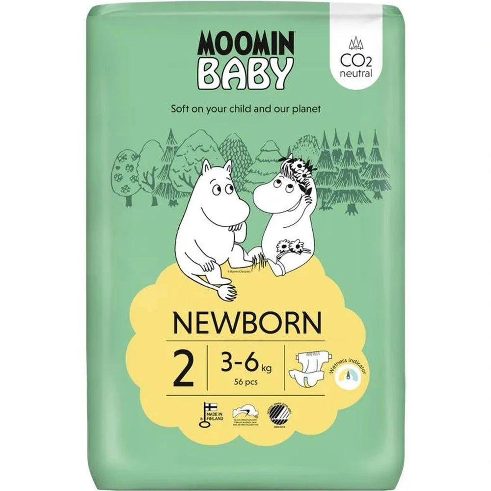 Couches Moomin Baby taille 2 56 pcs. 3-6 kg