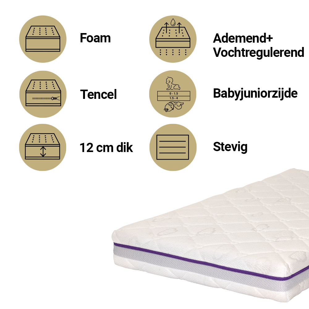 Träumeland Matelas - Oase 70X140 cm | Matelas pour lit bébé