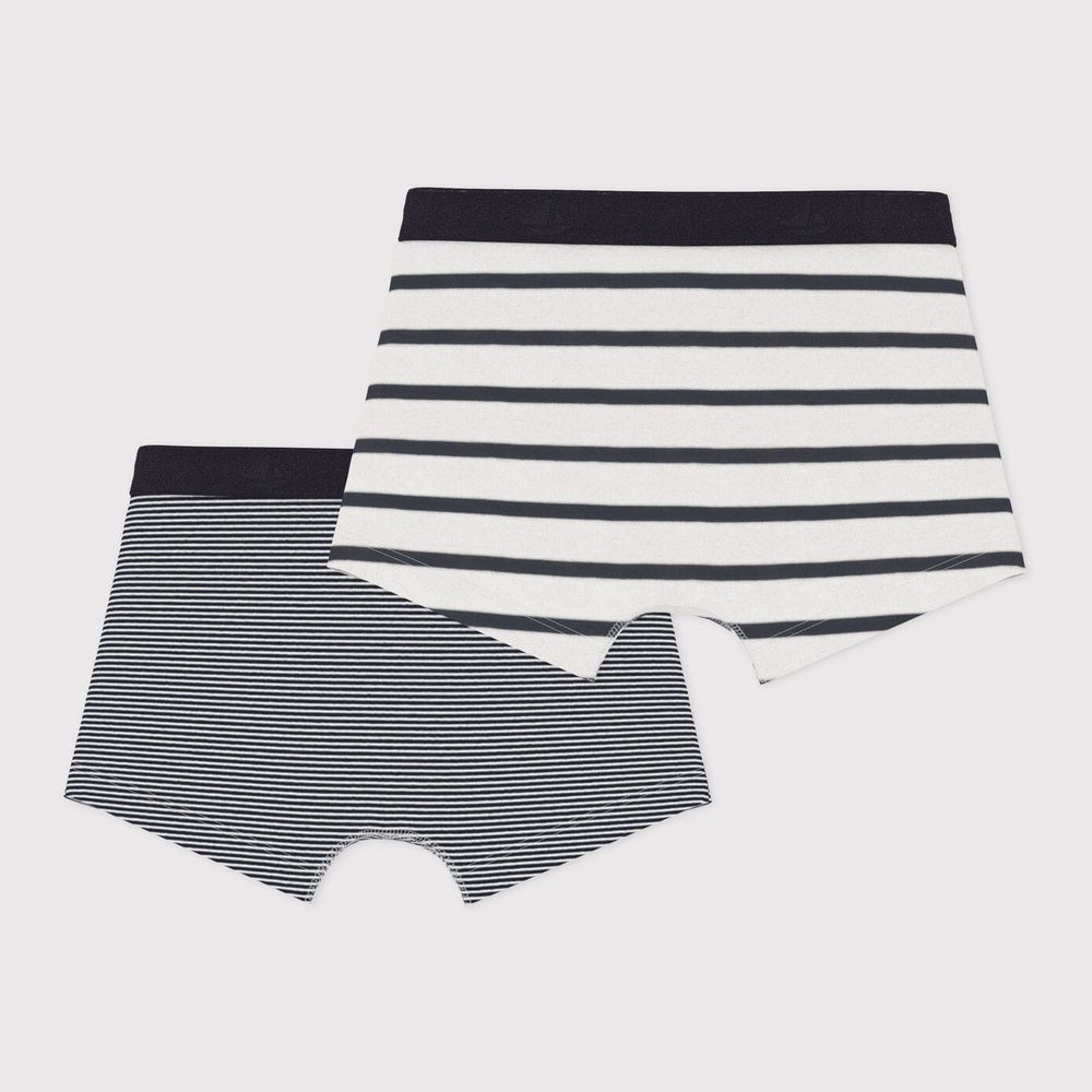 Petit Bateau Lot de 2 boxers rayés pour garçon