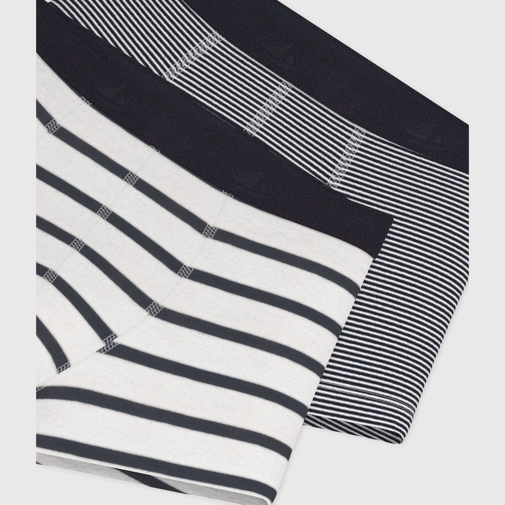 Lot de 2 boxers rayés pour garçon Petit Bateau