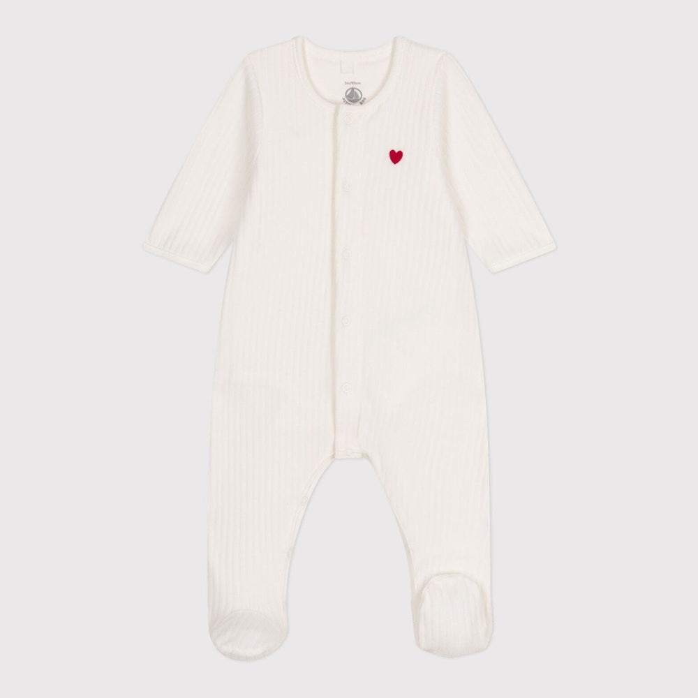 Petit Bateau Pyjama-body unisexe en velours