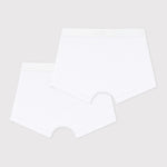Lot de 2 boxers blancs Petit Bateau