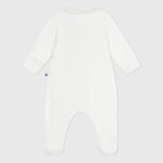 Petit Bateau Pyjama bébé en velours uni avec col