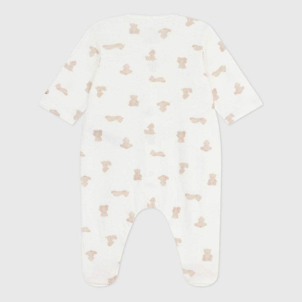 Petit Bateau pyjama bébé en tubique avec petits ours