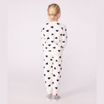 Pyjama enfant Petit Bateau en coton éponge à imprimé cœurs - Bleu