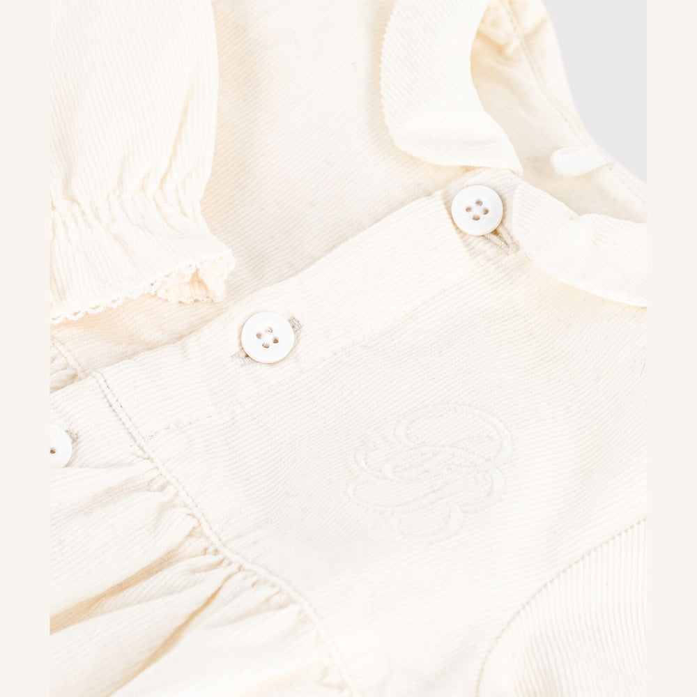 Petit Bateau Barboteuse festive en velours avec broderie