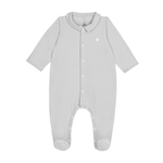 Petit Bateau Pyjama bébé côtelé avec petit cœur brodé
