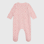 Petit Bateau Pyjama bébé en polaire grattée - Pommes roses