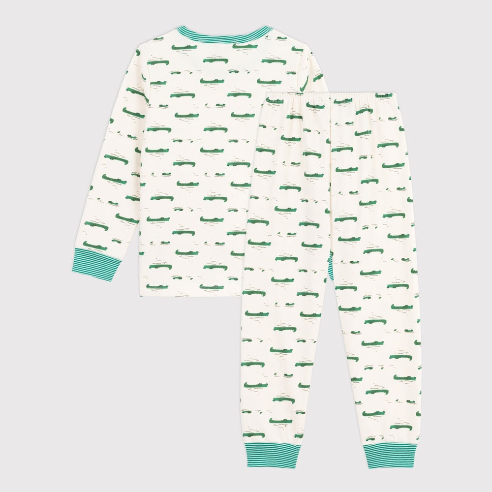 Pyjama enfant Petit Bateau - imprimé crocodiles
