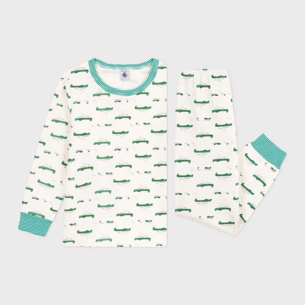 Pyjama enfant Petit Bateau - imprimé crocodiles