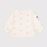 Petit Bateau Sweatshirt bébé avec imprimé botte vintage