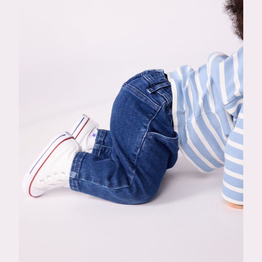txt
Petit Bateau Pantalon bébé en denim