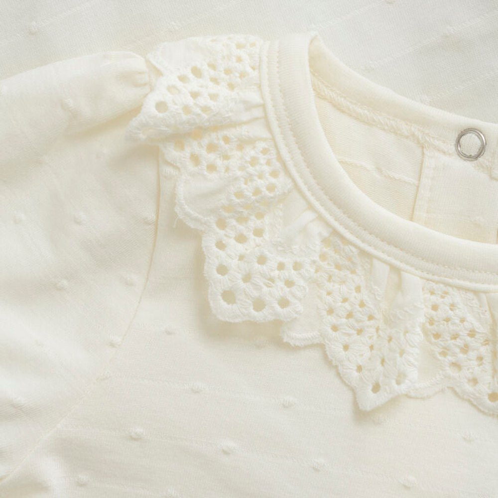 Bodysuit bébé avec col en dentelle