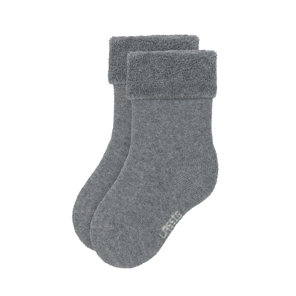 lot de 3 chaussettes en éponge GOTS - gris