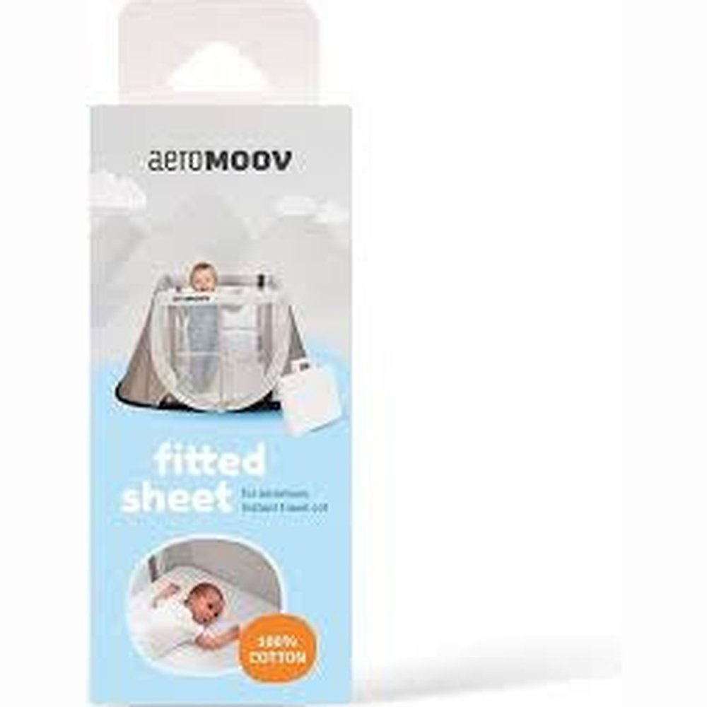 Drap-housse pour lit de voyage Aeromoove - 100 % coton
