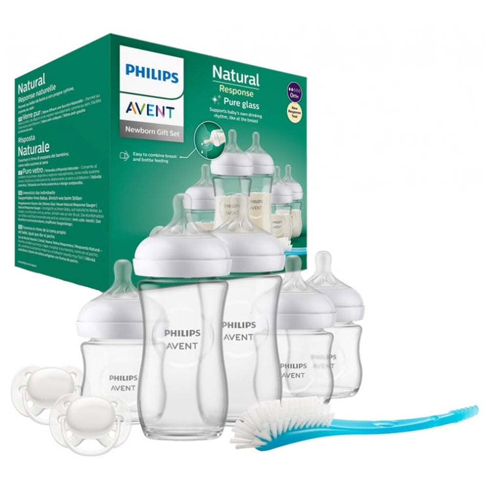 Coffret de démarrage en verre Avent Natural 3.0 - 5 biberons