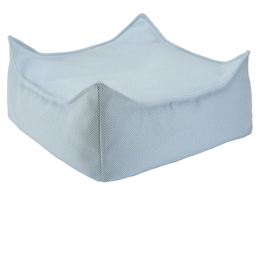 Wigiwama Pouf carré - Ottoman carré d'extérieur - Azur