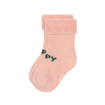 Lässig lot de 3 chaussettes en tissu éponge GOTS - Cherry Peach