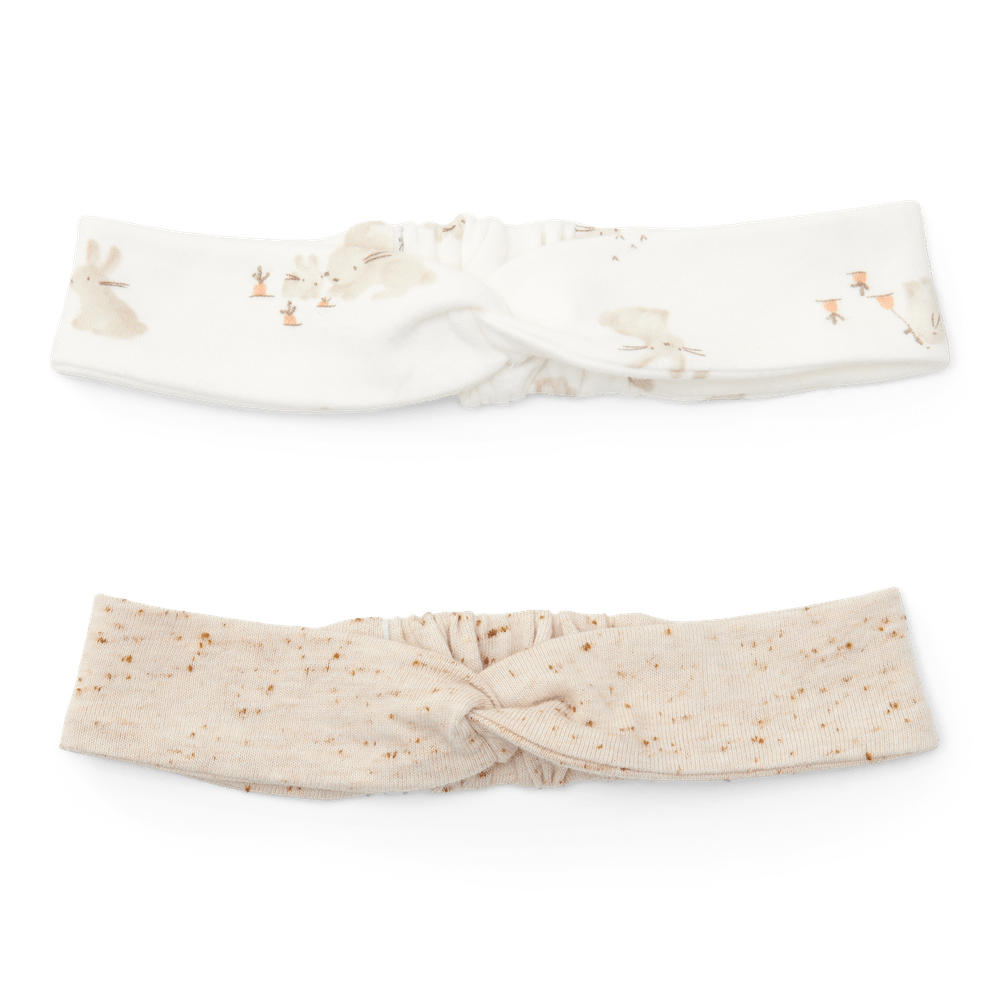 Bandeau Little Dutch lot de 2 Newborn Naturals - Sable/ Lapin bébé
