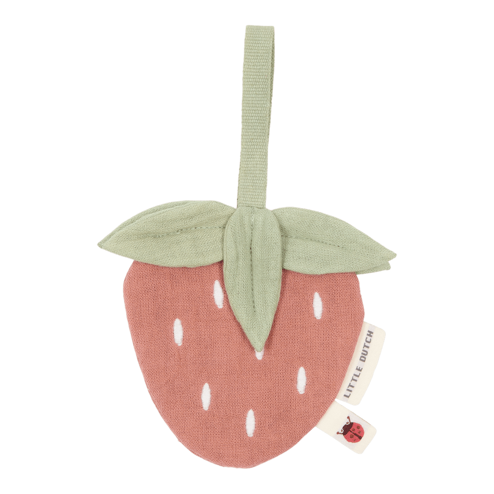 Little Dutch doudou attache-sucette Fairy Garden - Fraise/Rouge