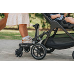 Lascal Planche universelle avec siège / Footboard Maxi+ - Noir avec selle grise