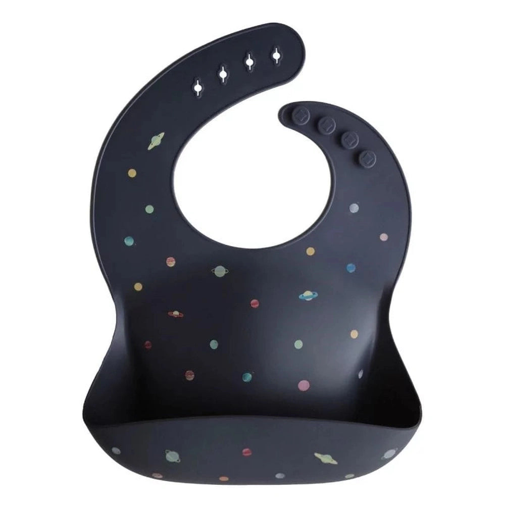 Bavoir en silicone Mushie - Planètes