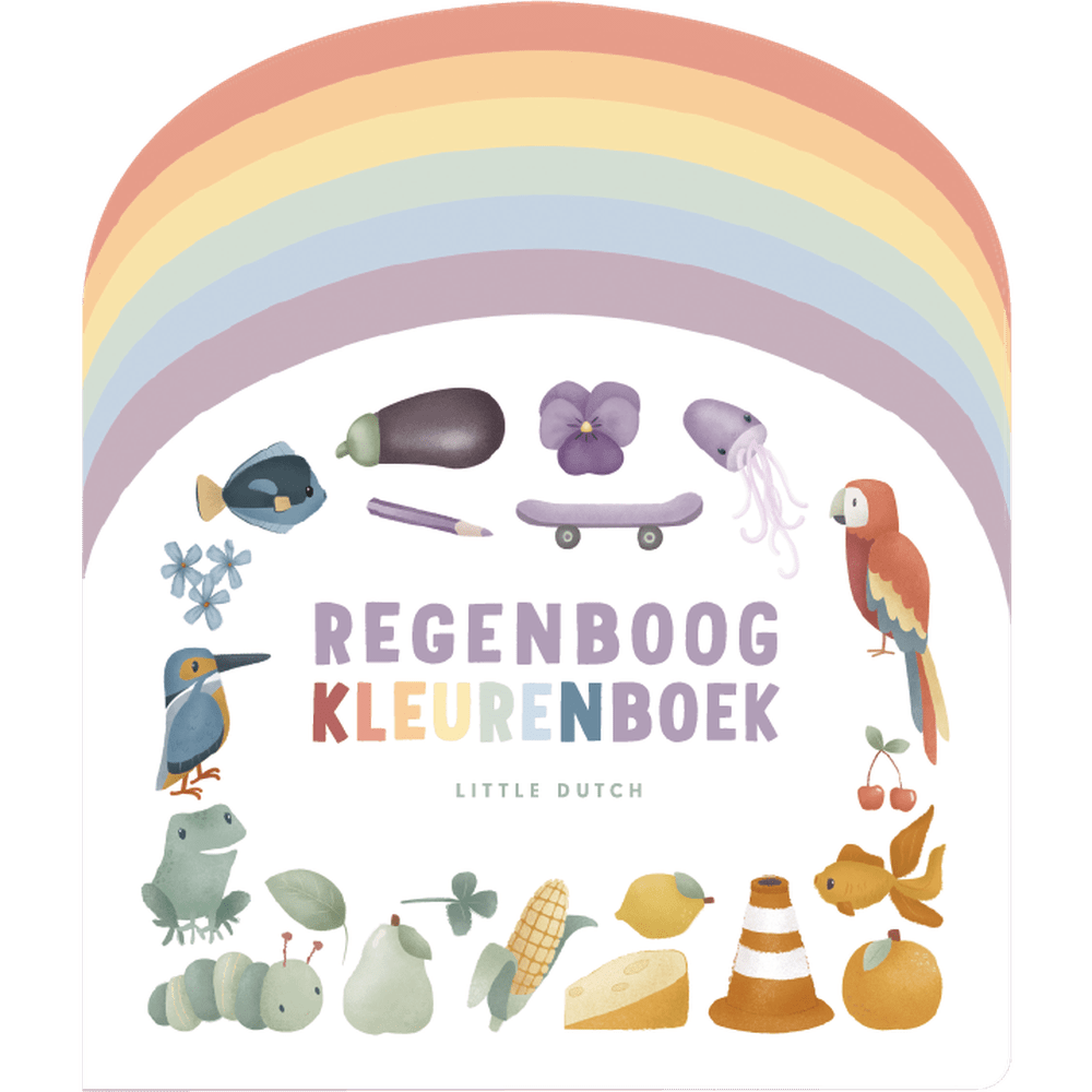 Little Dutch livre pour enfants - livre de coloriage arc-en-ciel