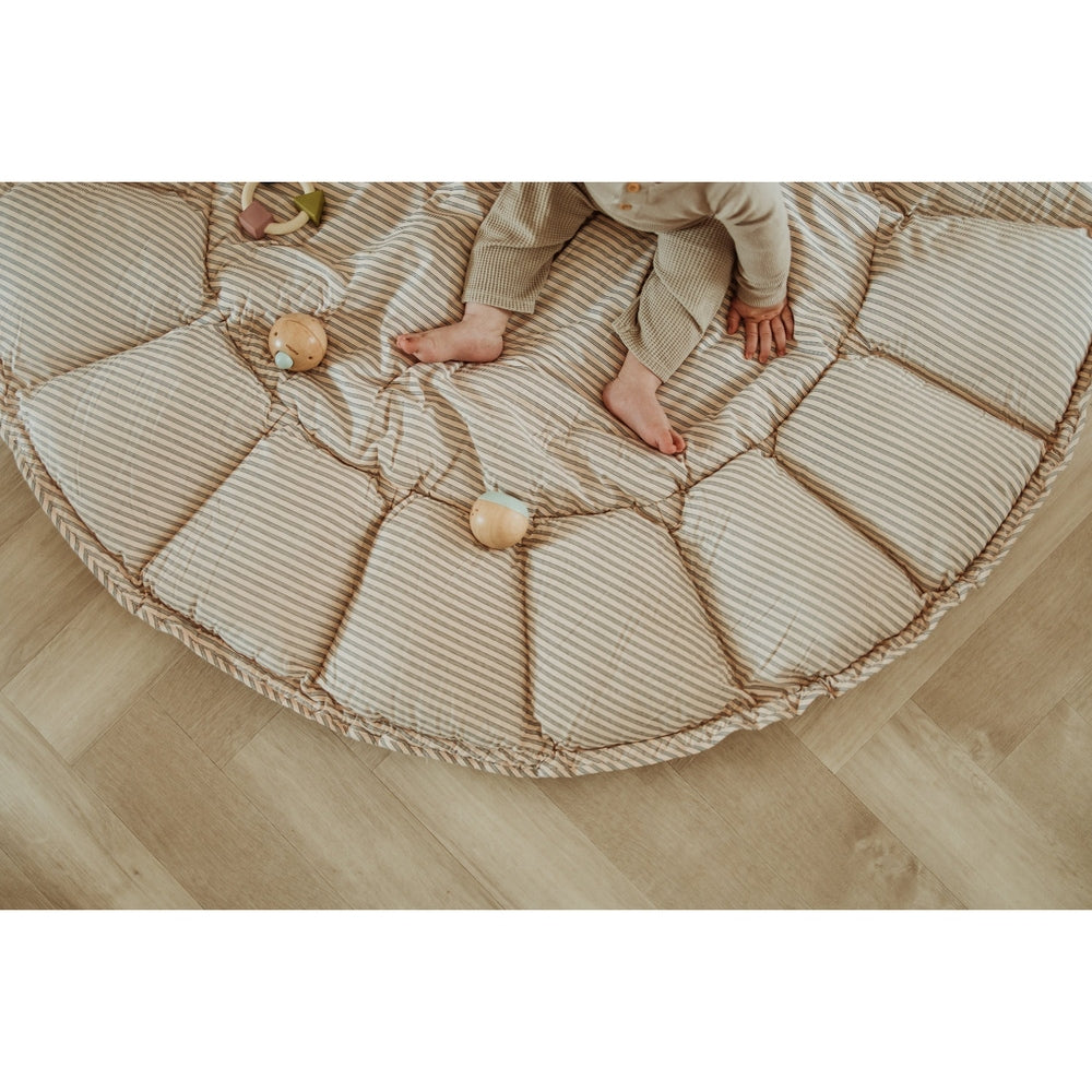 Play&Go Bloom tapis de jeu 3-en-1 à rayures bleues