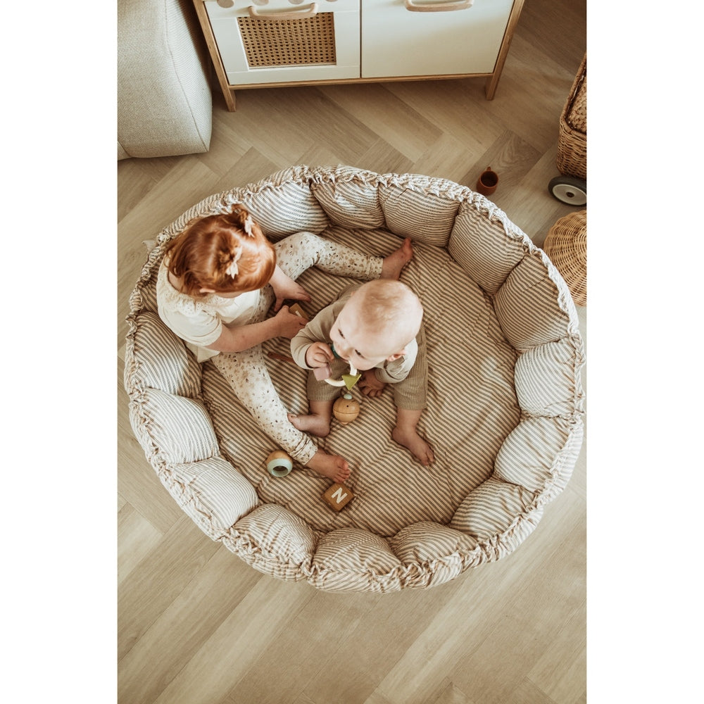 Play&Go Bloom tapis de jeu 3 en 1 rayures bleues