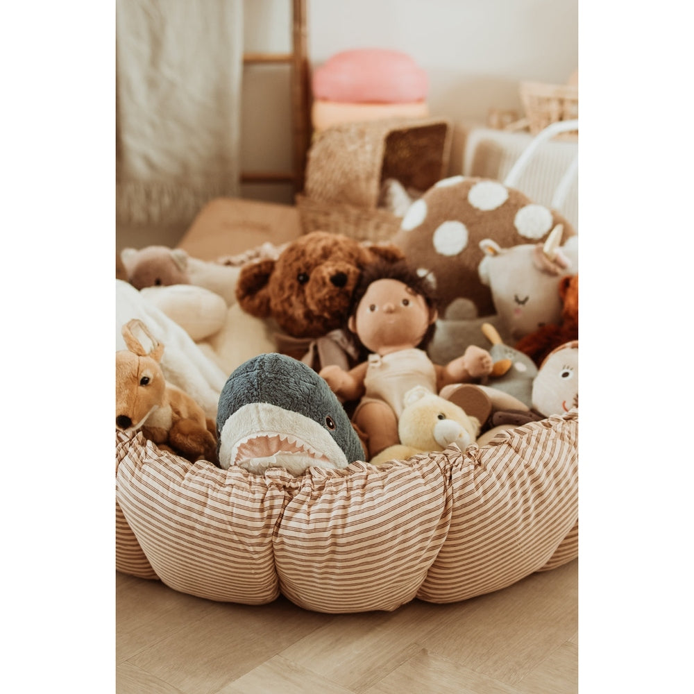Play&Go Bloom Tapis d’éveil 3-en-1 rayures marron