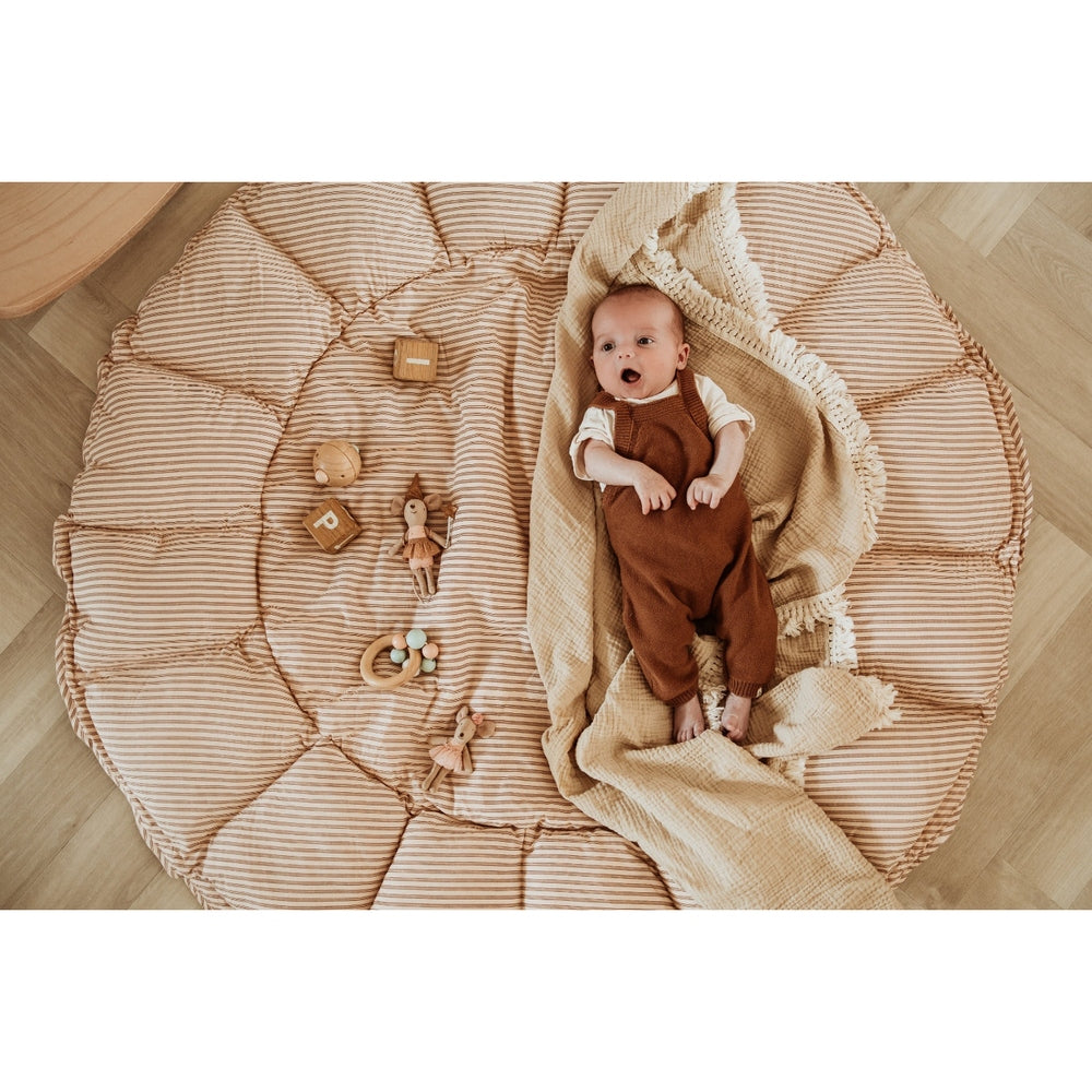 Play&Go Bloom tapis d’éveil 3-en-1 rayures marron
