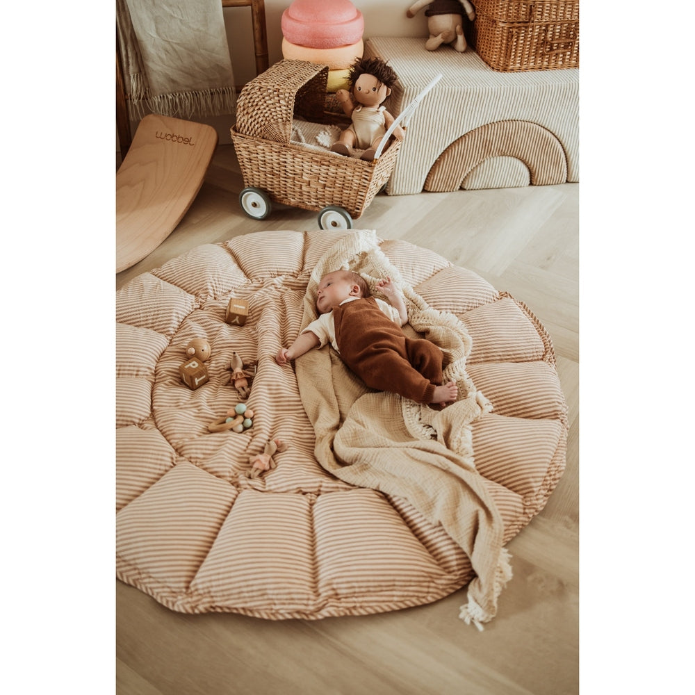 Play&Go Bloom Tapis de jeu 3 en 1 Stripes Brown