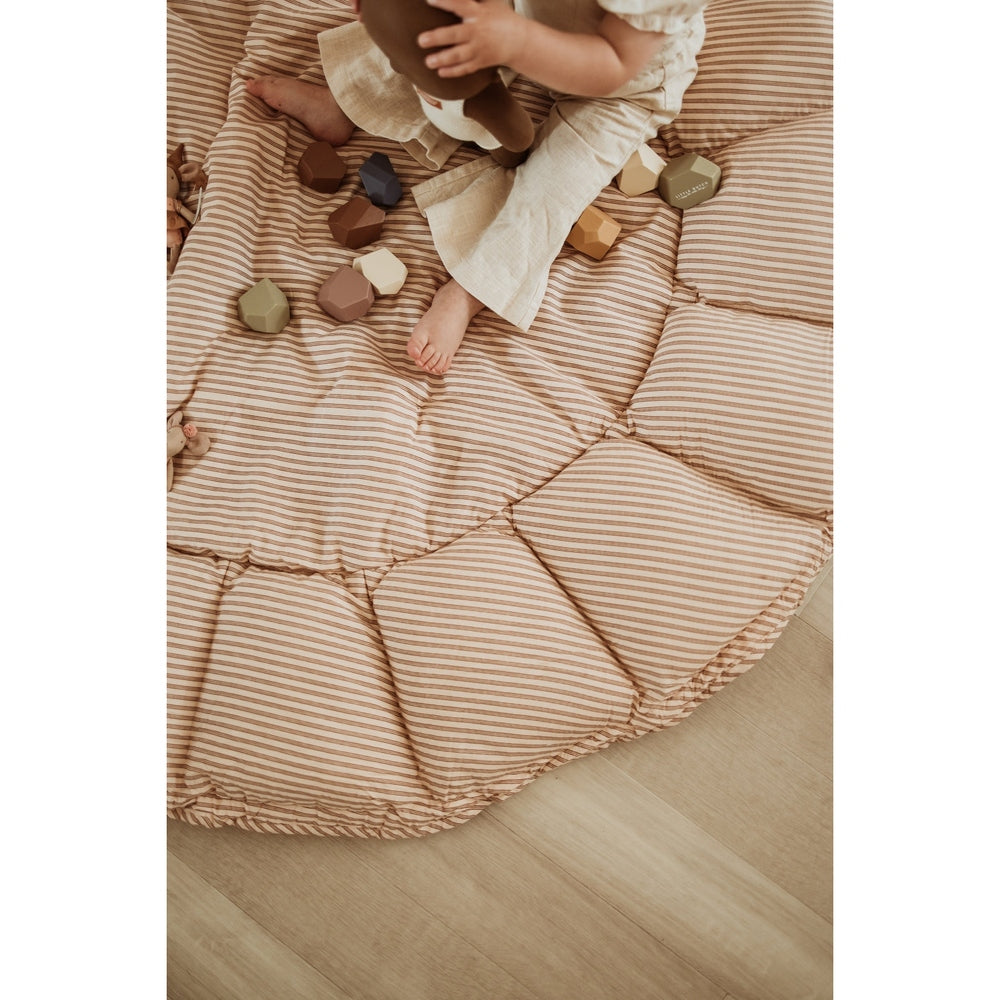 Play&Go Bloom Tapis de jeu 3-en-1 Rayures marron