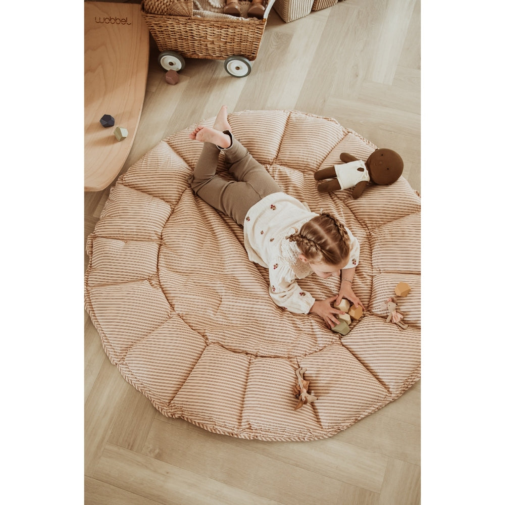 Play&Go Bloom Tapis de jeu 3-en-1 Stripes Brun