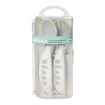 Béaba Cuillères d'apprentissage - couvert ergonomique pour enfant - gris