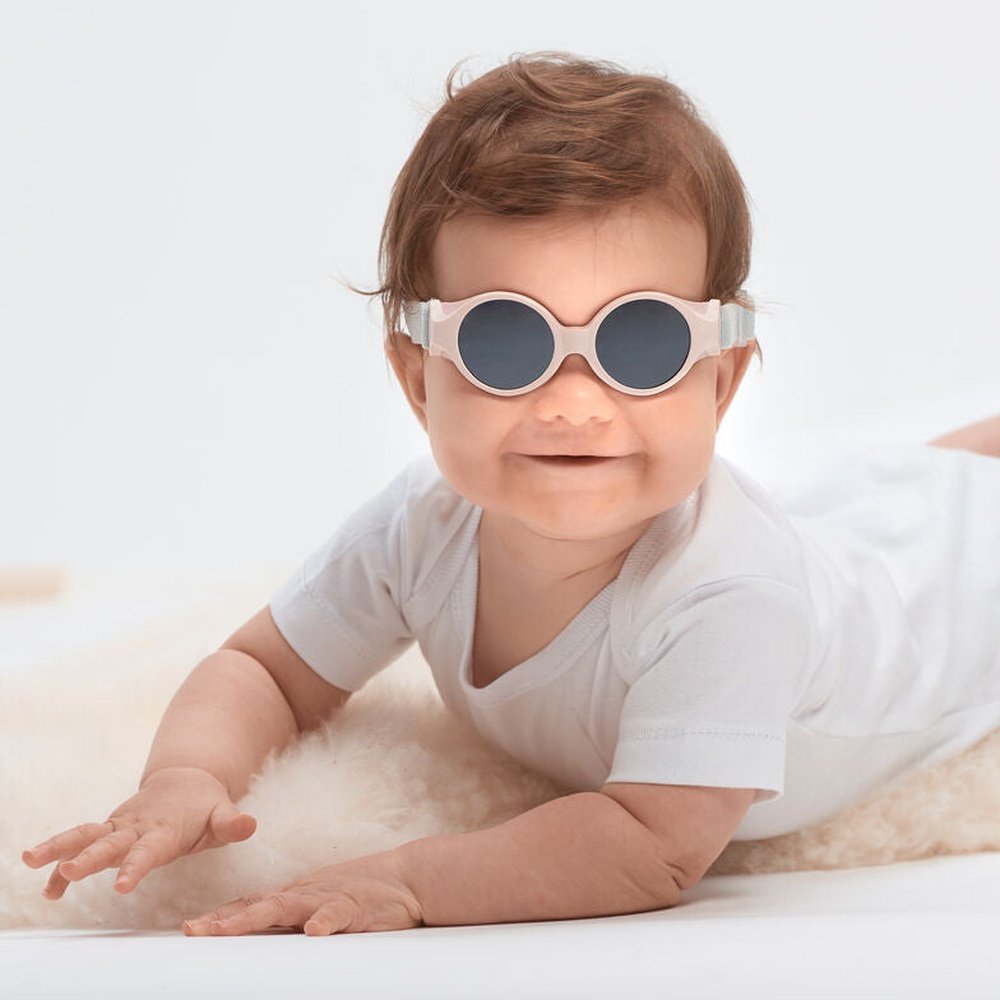 Lunettes de soleil 0-9 mois rose poudré