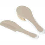 Brosse et peigne - taupe -