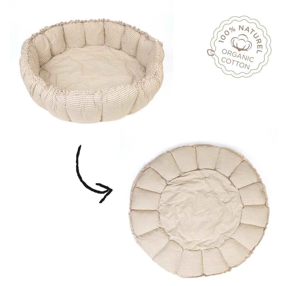 Play&Go Bloom tapis de jeu 3-en-1 rayures bleues