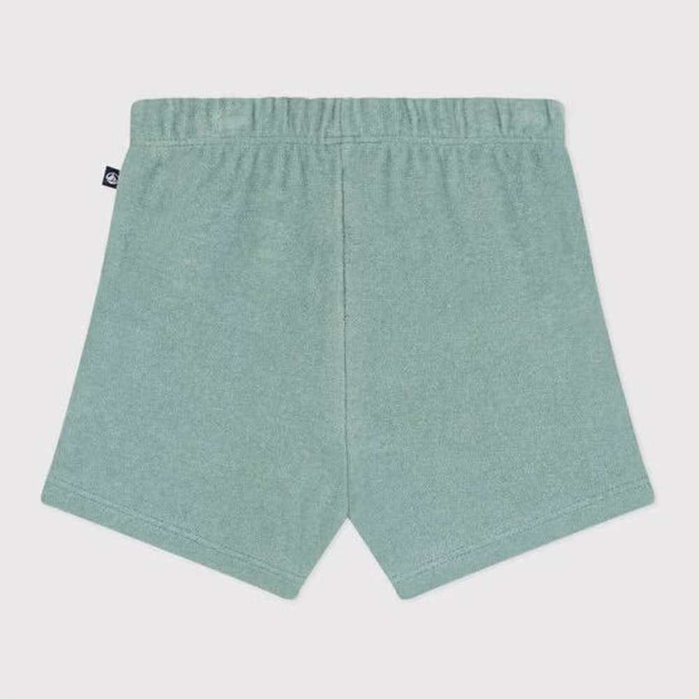 Short bébé Petit Bateau en éponge de coton vert