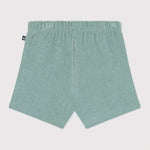 Short bébé Petit Bateau en éponge de coton vert