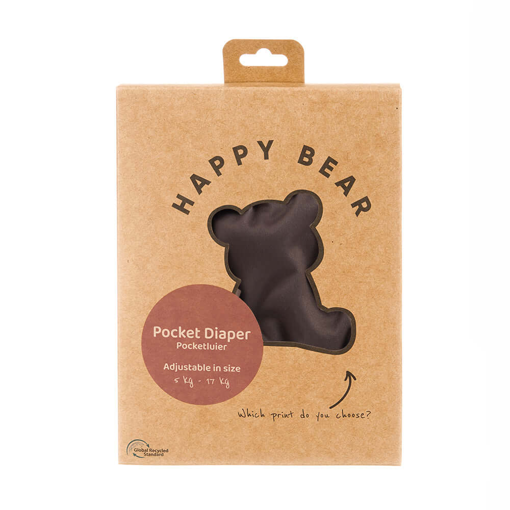 Happy Bear Couche lavable à poche - Moka