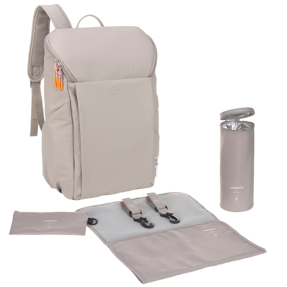 Sac à dos à langer Lässig Slender Up - Taupe