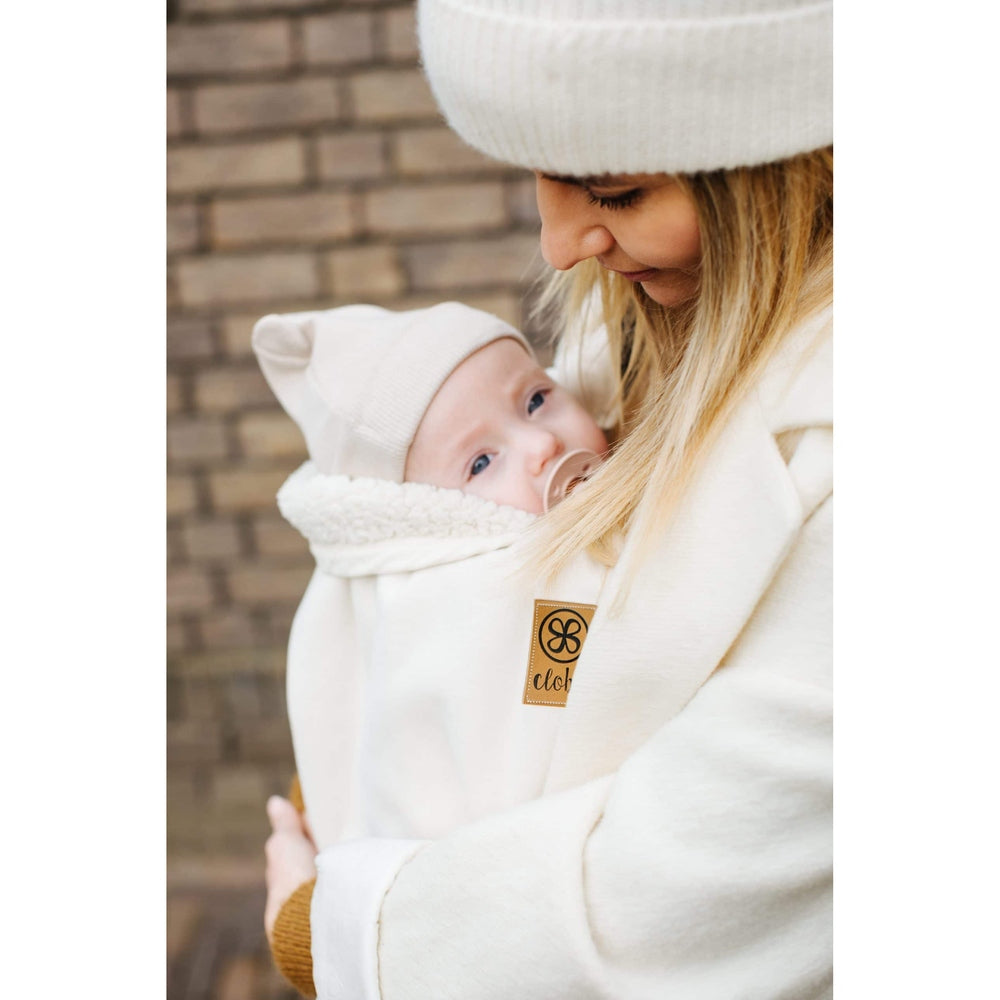 Cloby Couverture teddy multifonctionnelle - blanc cassé