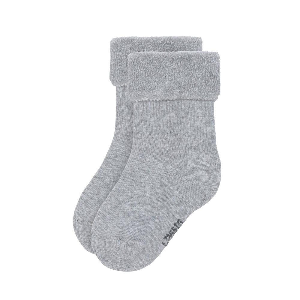 Lässig lot de 3 chaussettes en éponge GOTS - gris