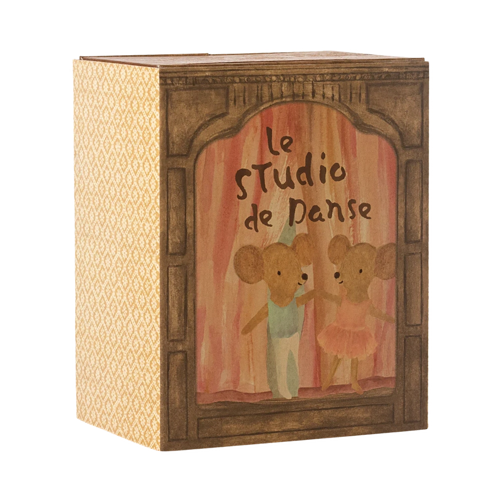 Maileg Souris ballerines au studio de danse - Petite sœur et petit frère